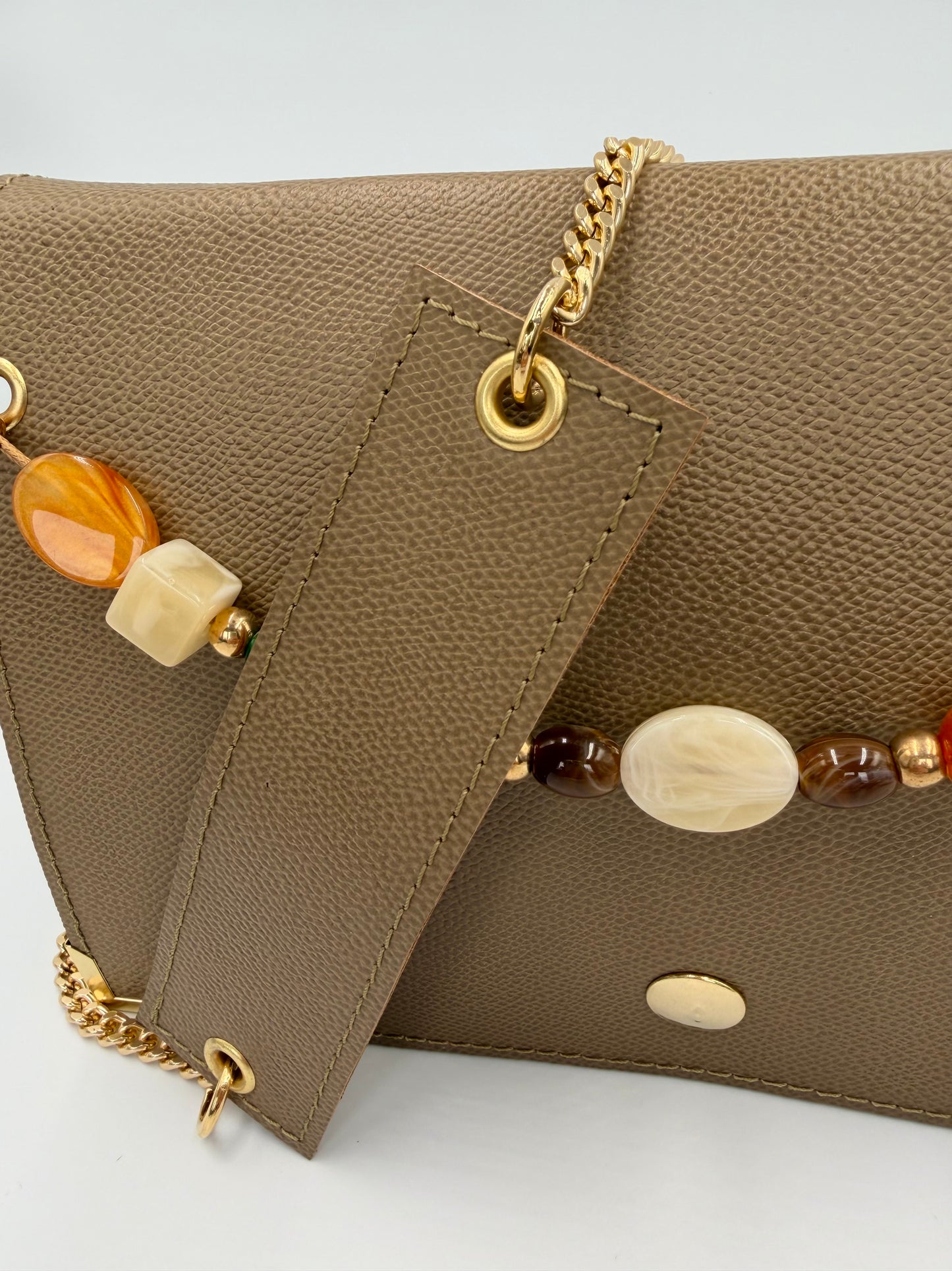 Sac Elma kaki perles
