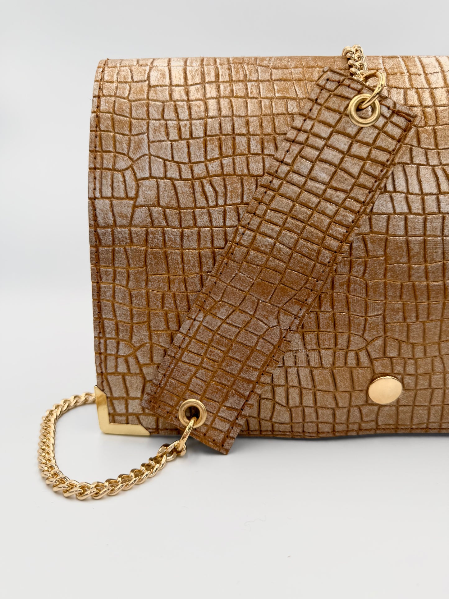 Sac Elma croco cuivré
