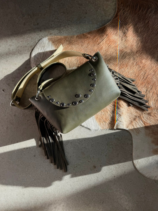 Sac Frigg franges kaki
