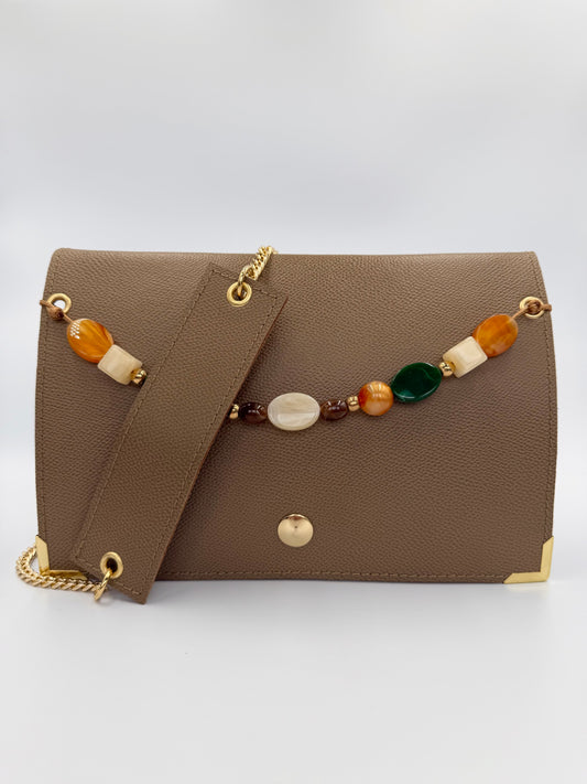 Sac Elma kaki perles
