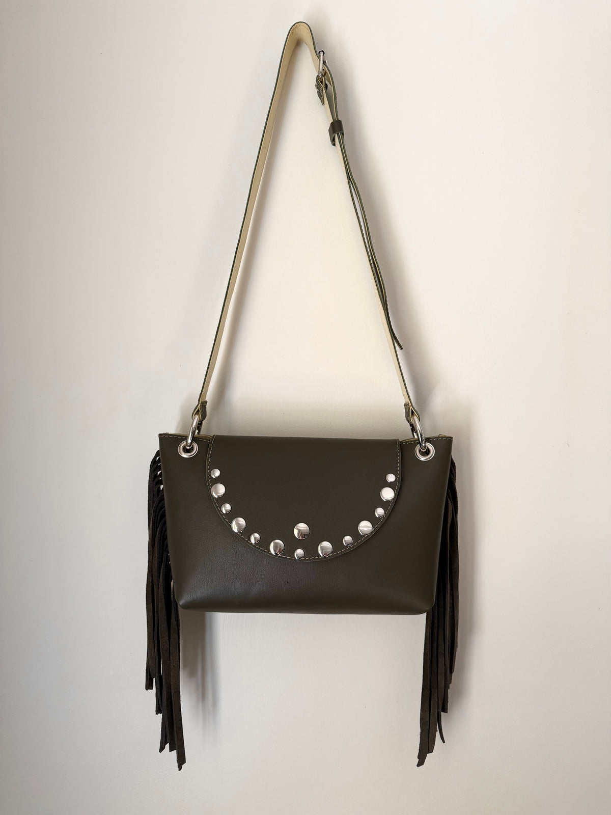 Sac Frigg franges kaki
