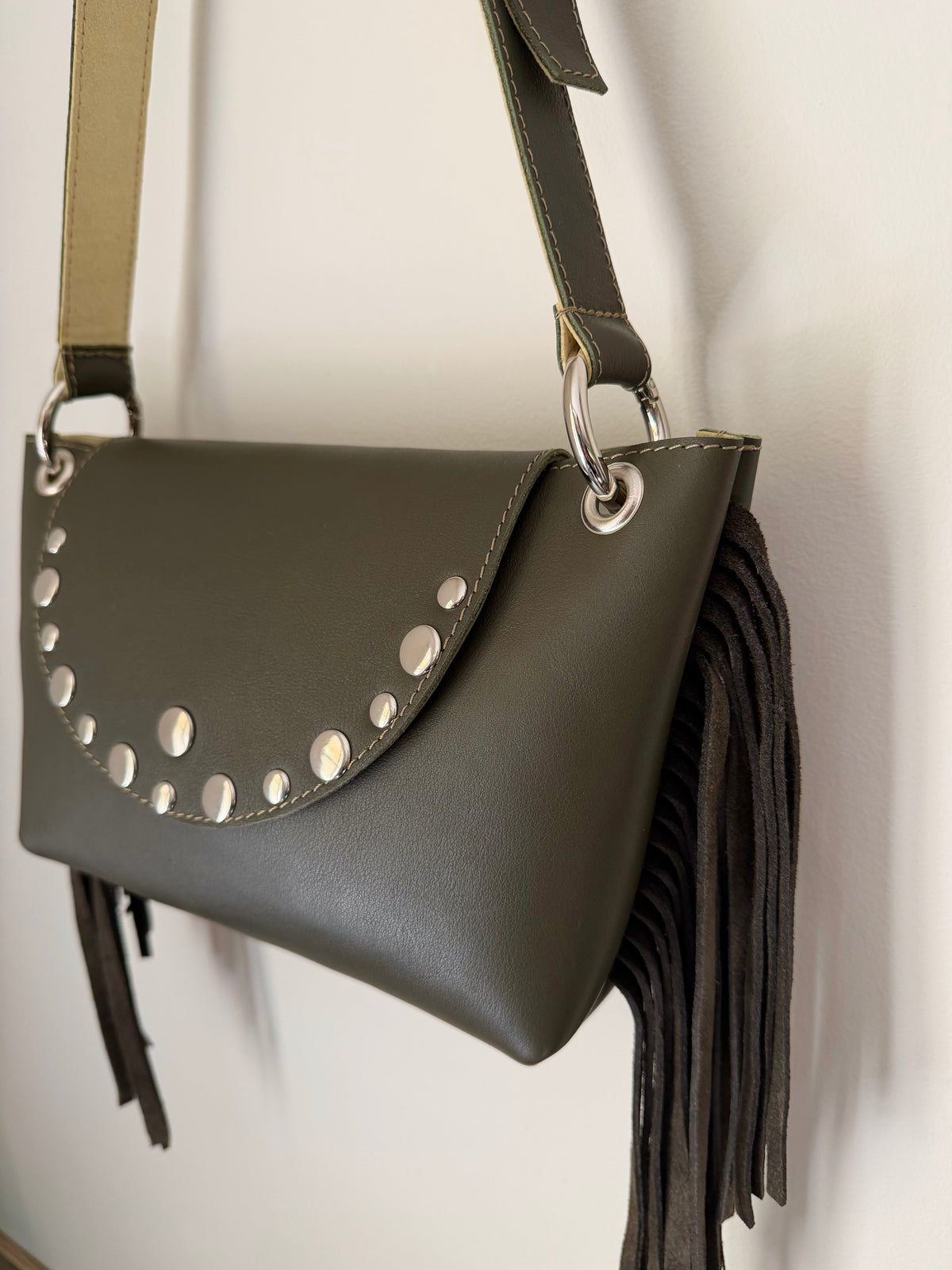Sac Frigg franges kaki