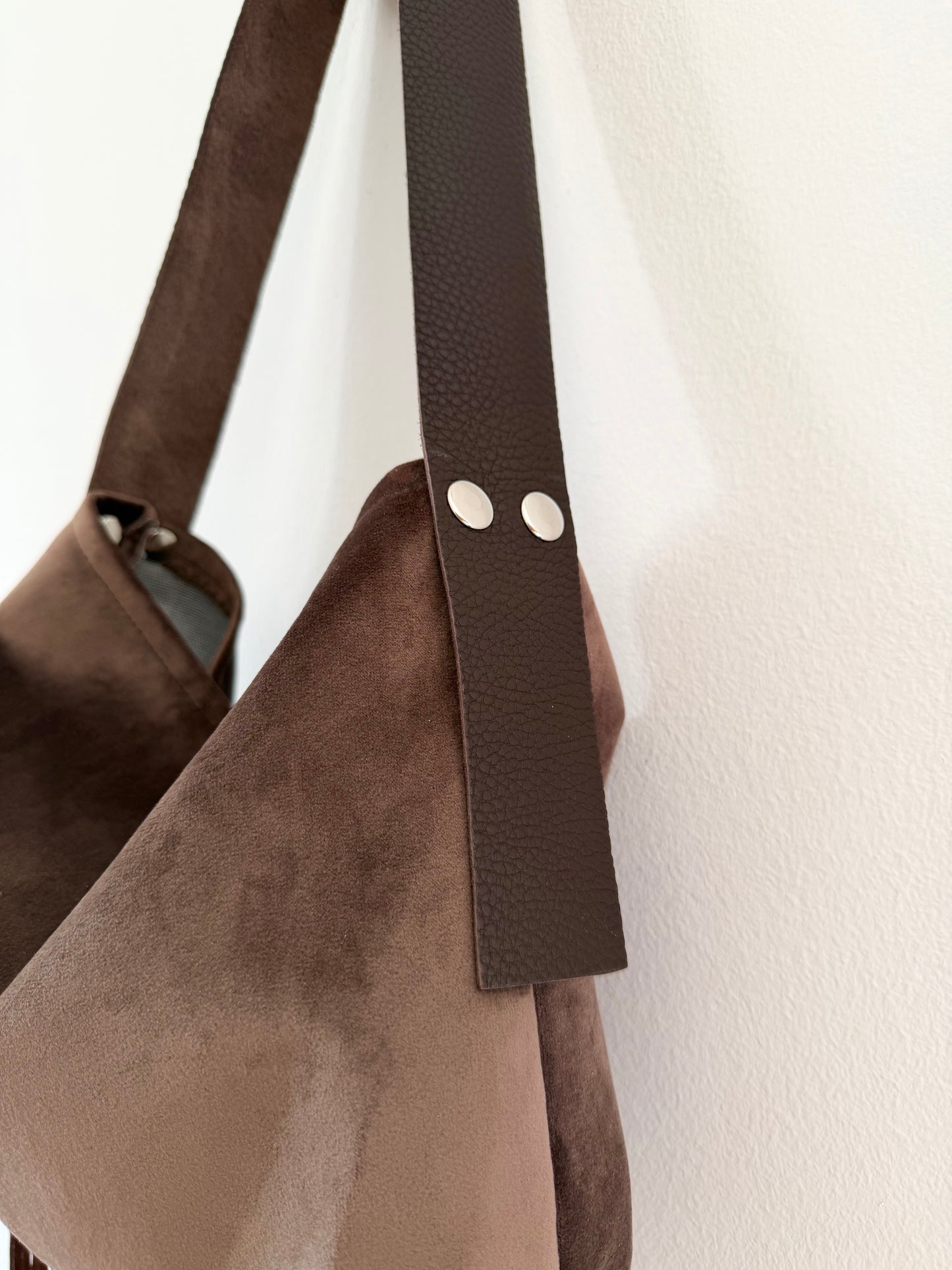 Sac upcyclé tissu et cuir