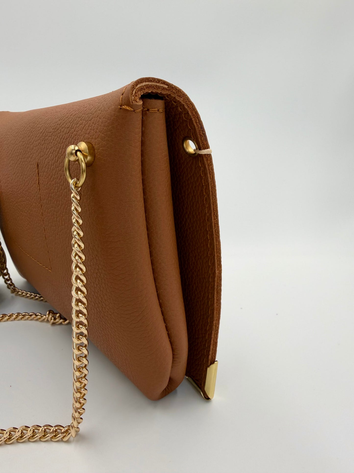 Sac Elma camel perles