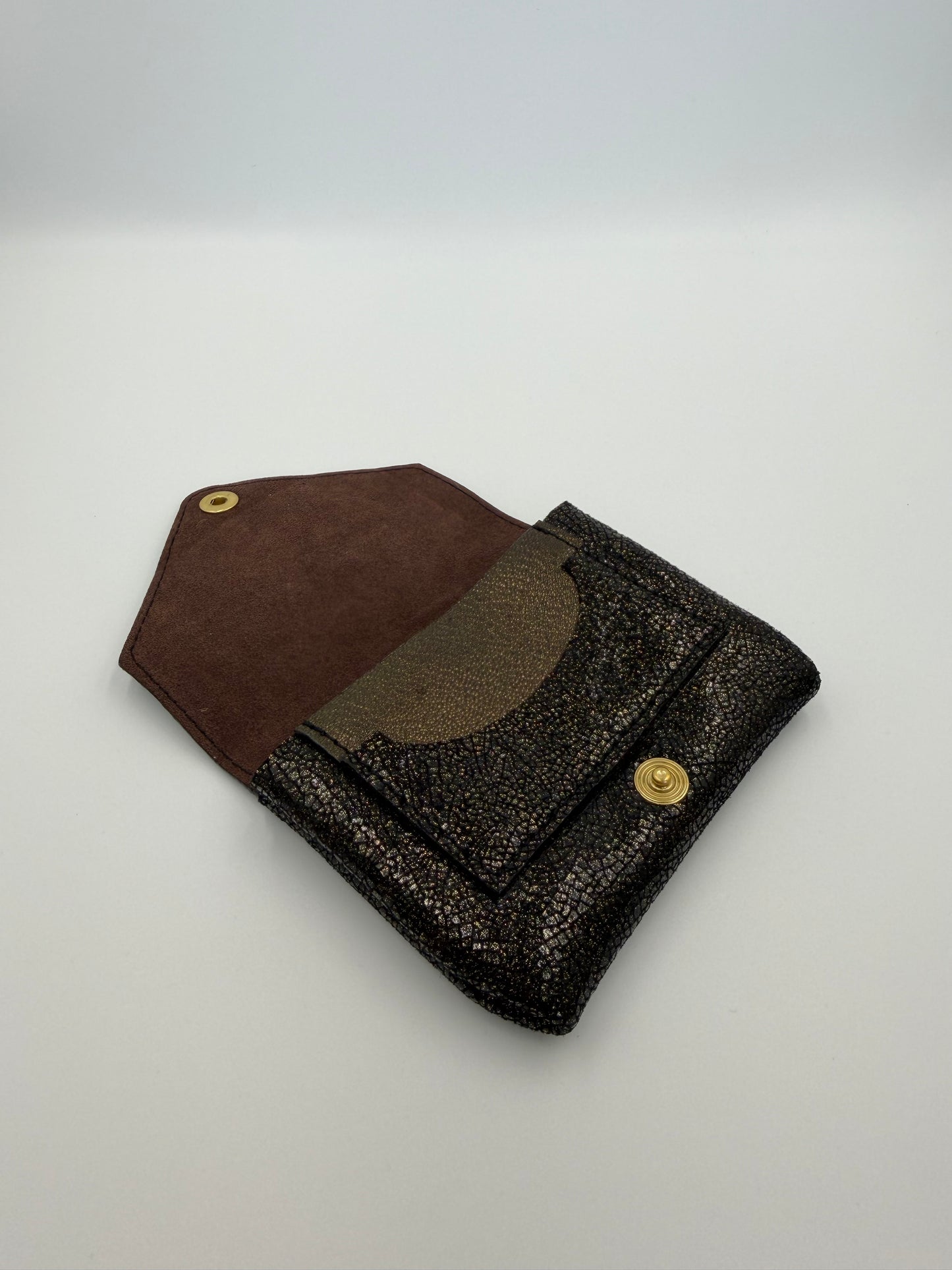 Portefeuille Freyja noir doré
