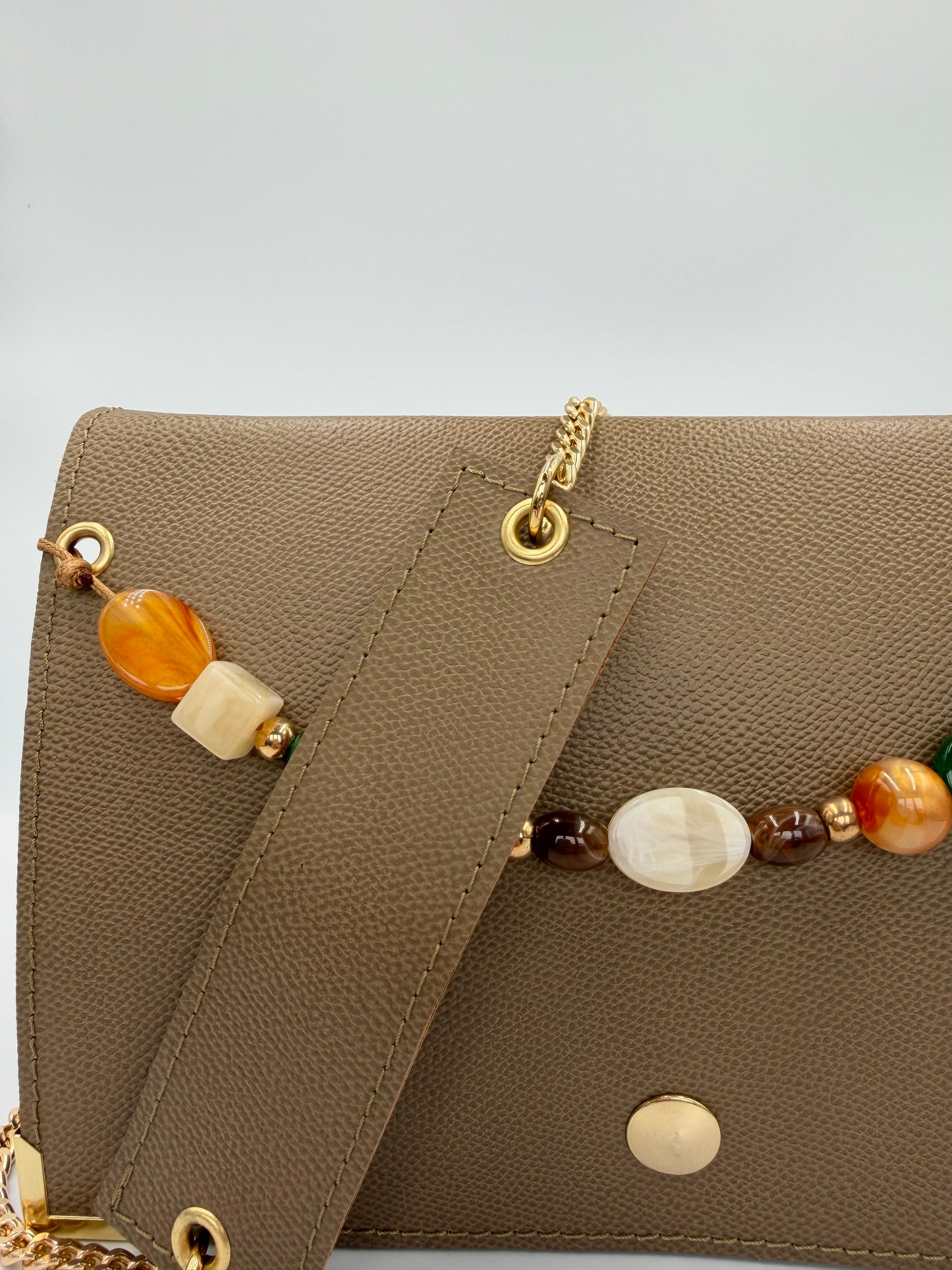Sac Elma kaki perles