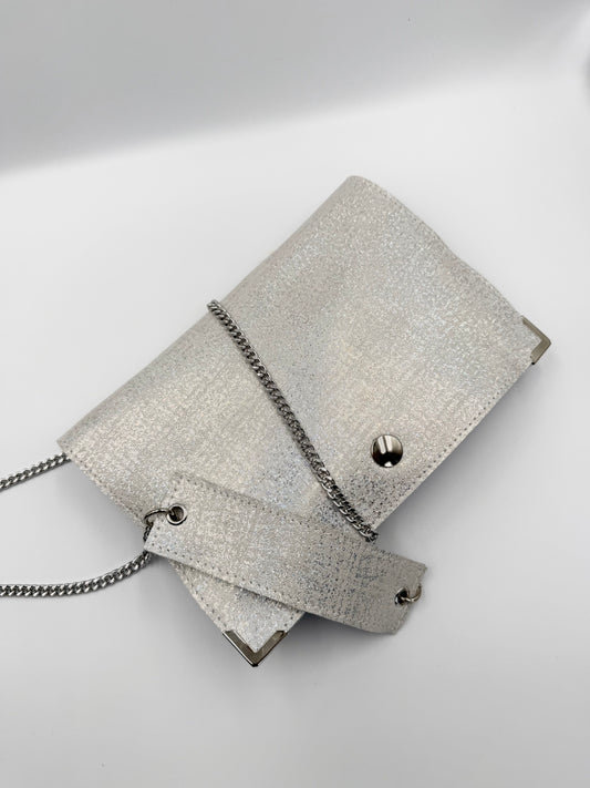 Sac Elma blanc argent