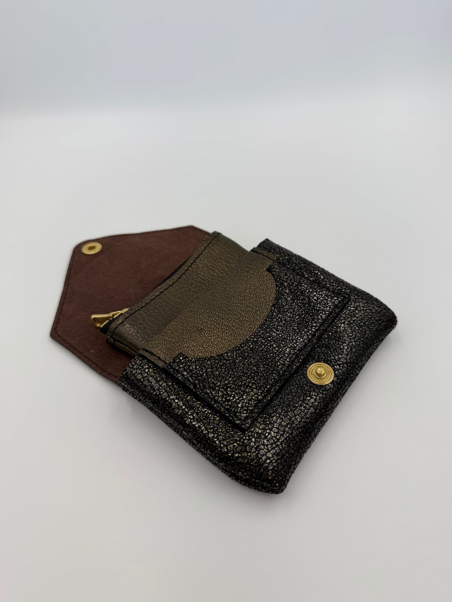 Portefeuille Freyja noir doré